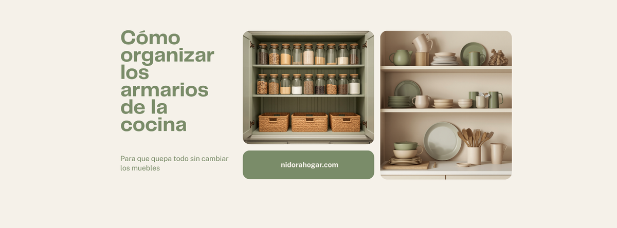 Cómo organizar los armarios de la cocina