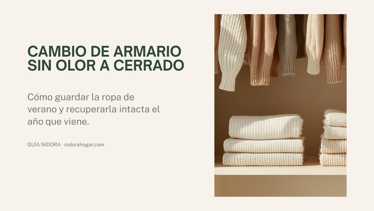 Cambio de armario: cómo guardar la ropa de verano sin que huela a cerrado