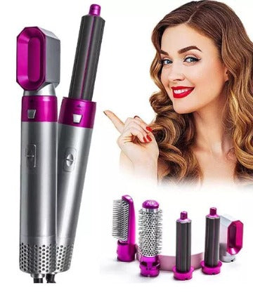 Moldeador de Pelo 5 en 1 con Cabezales Intercambiables