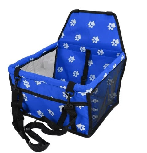 Asiento de Coche para Perro Tipo Cesta con Correa de Seguridad