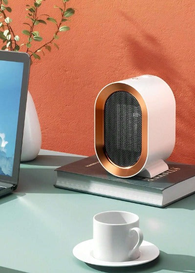 Calefactor Cerámico 1200 W con Termostato y Apagado por Vuelco