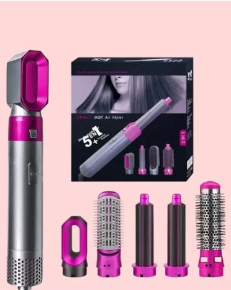 Moldeador de Pelo 5 en 1 con Cabezales Intercambiables