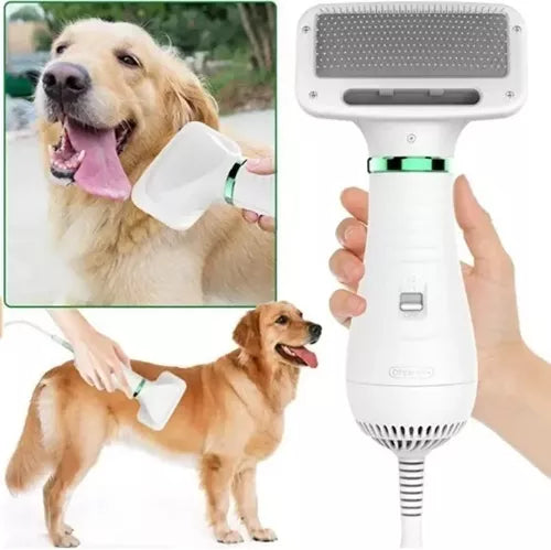 Secador para Perros 2 en 1 con Cepillo Integrado