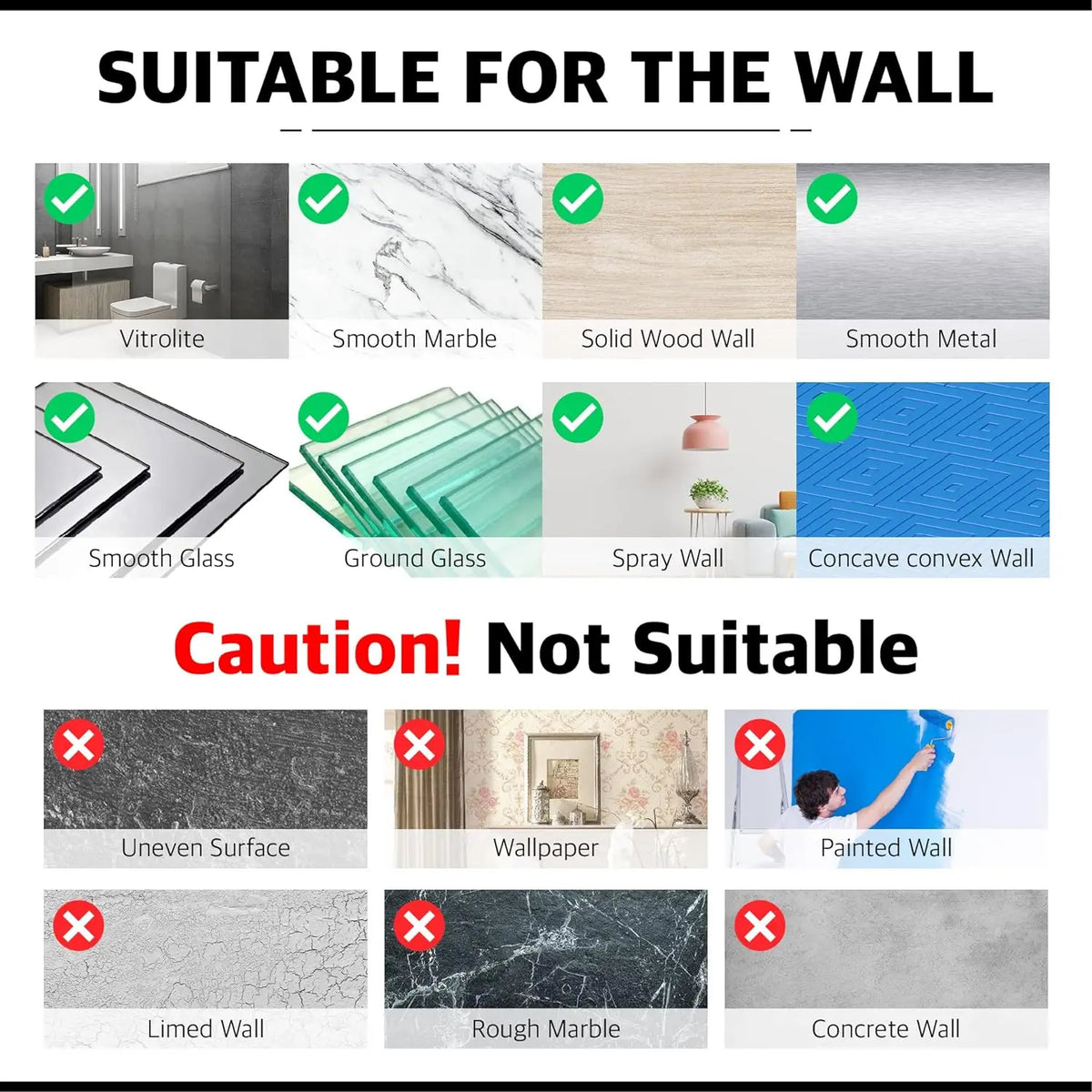 Estantería de Ducha de Aluminio Sin Taladro (2 piezas) 5