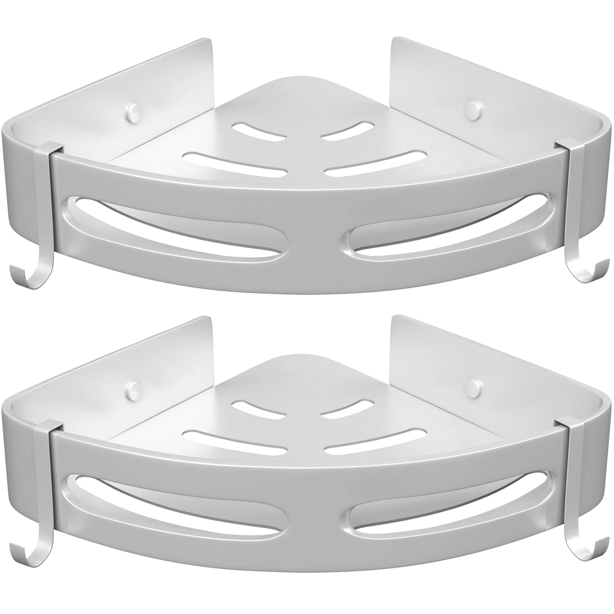 Estantería de Ducha de Aluminio Sin Taladro (2 piezas)