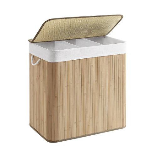 Cesta de Lavandería con 3 Compartimentos (SONGMICS)