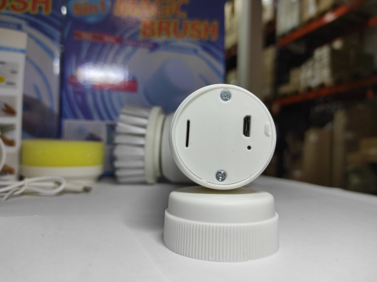 Cepillo de Limpieza Eléctrico con 3 Cabezales, Recargable