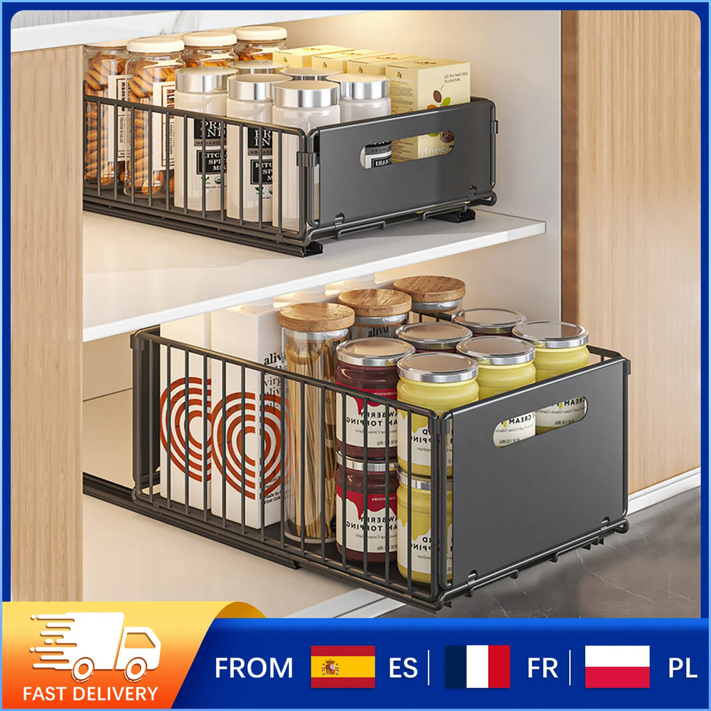 Estantes Extraíbles para Armario de Cocina (2 uds)