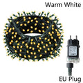 Guirnalda de Luces LED para Exteriores de 100 a 800 LED, Luces de Navidad para Árboles, Guirnaldas para Bodas, Fiestas, Jardines, Decoración Festiva