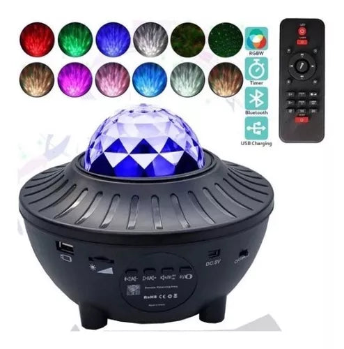 Colores y efectos del proyector de galaxia NIDORA y su mando