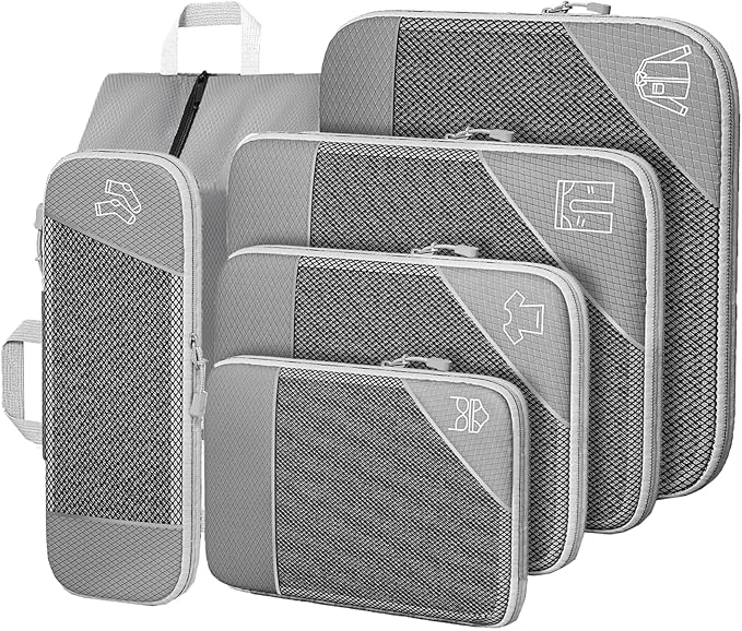 Set de 5 Bolsas de Compresion para Ropa y Maleta